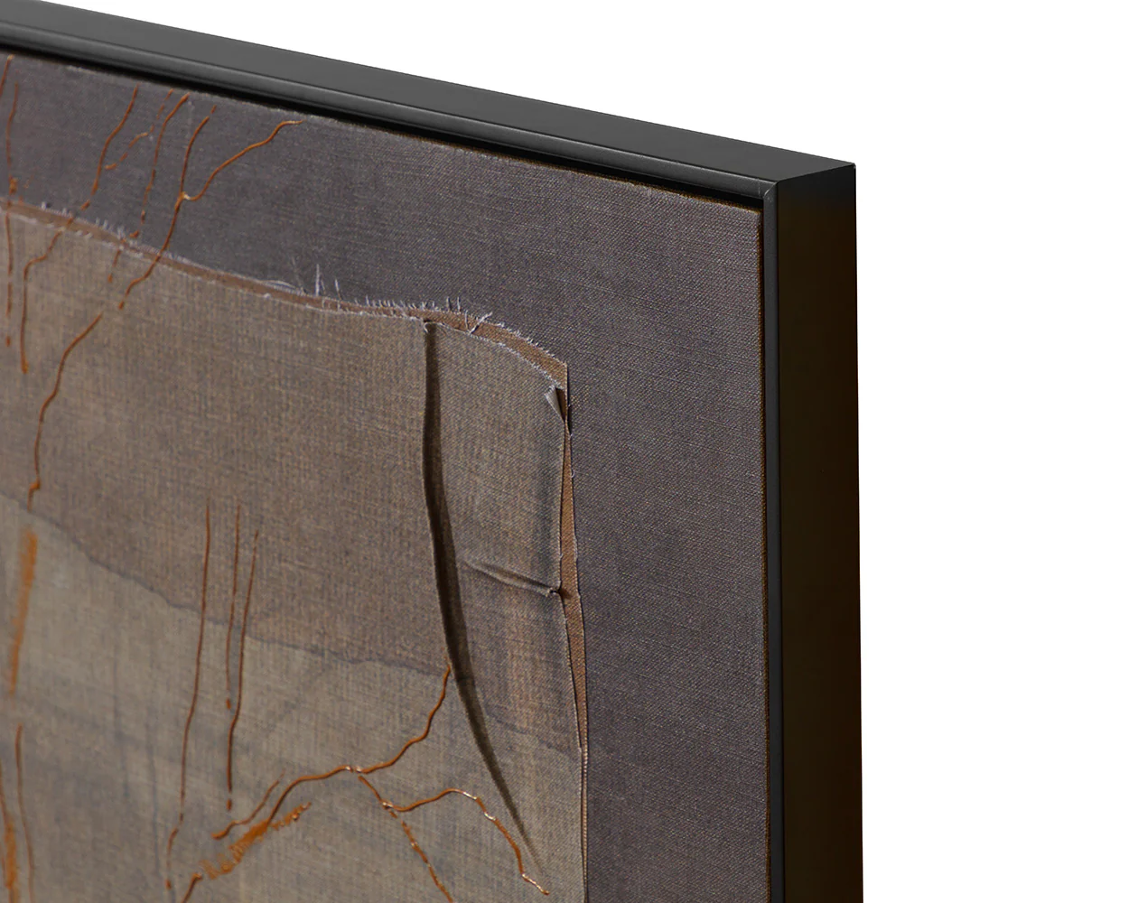 Enchanted Forest - 60" X 40" - Black Floater Frame - Brown - Image 8