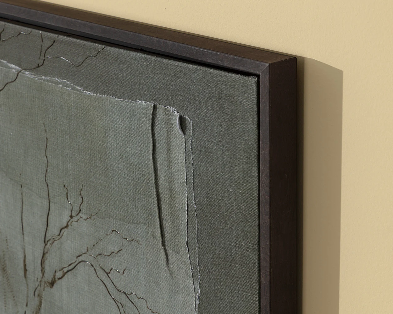 Enchanted Forest - 60" X 40" - Brown Floater Frame - Green - Image 4