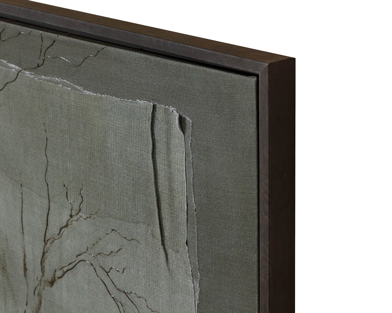 Enchanted Forest - 60" X 40" - Brown Floater Frame - Green - Image 6