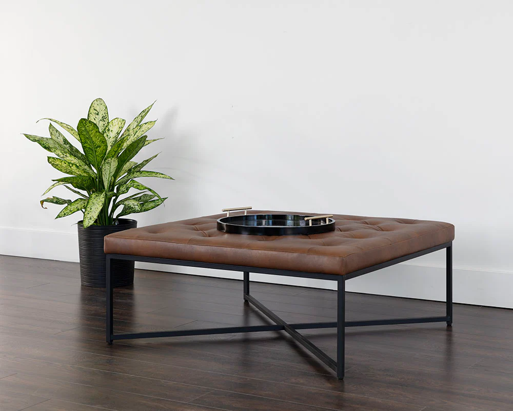 Endall Ottoman - Black - Image 2