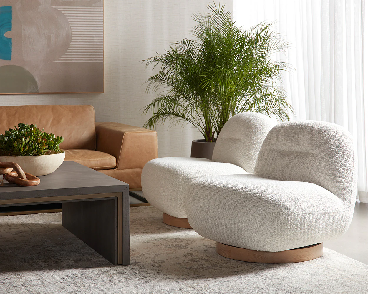 Franze Swivel Lounge Chair - Image 12