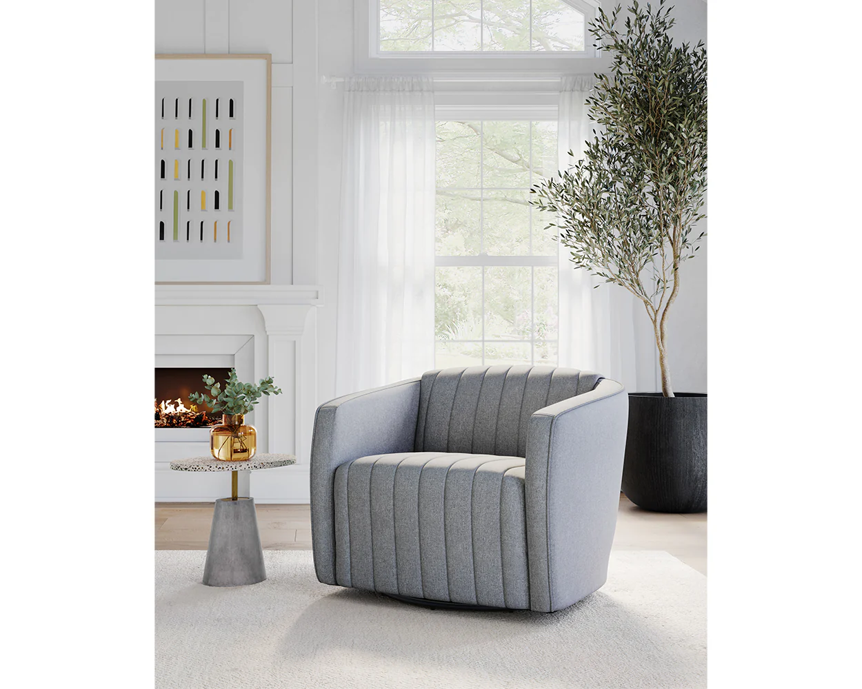 Garrison Swivel Lounge Chair - Image 11