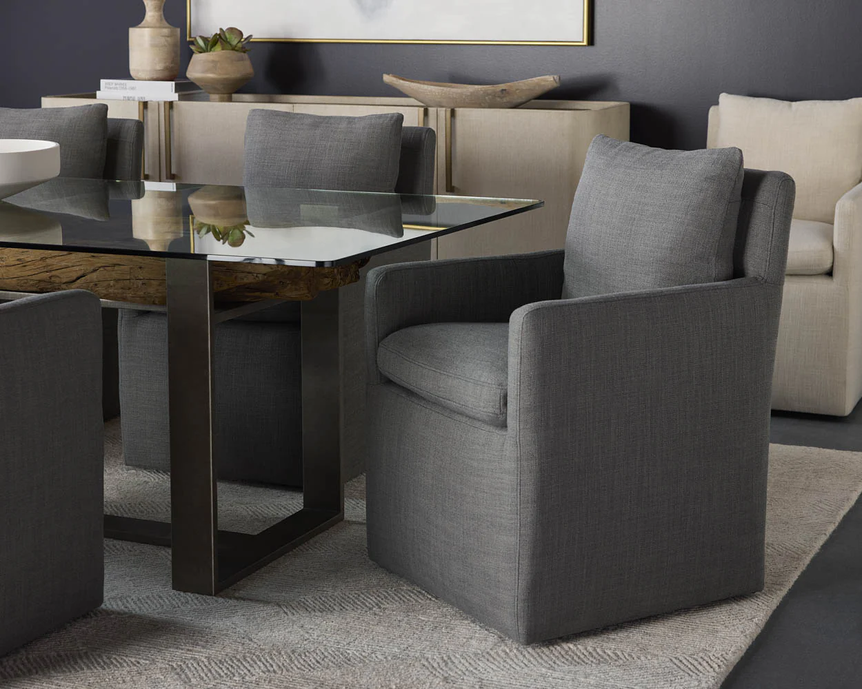 Glenrose Wheeled Dining Armchair - Image 14