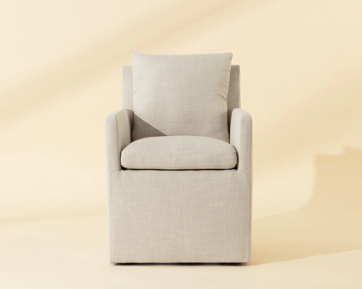 Glenrose Wheeled Dining Armchair - Image 4