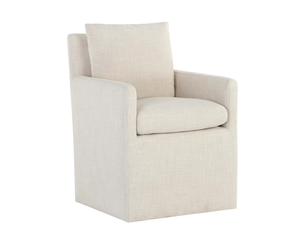 Glenrose Wheeled Dining Armchair - Image 6