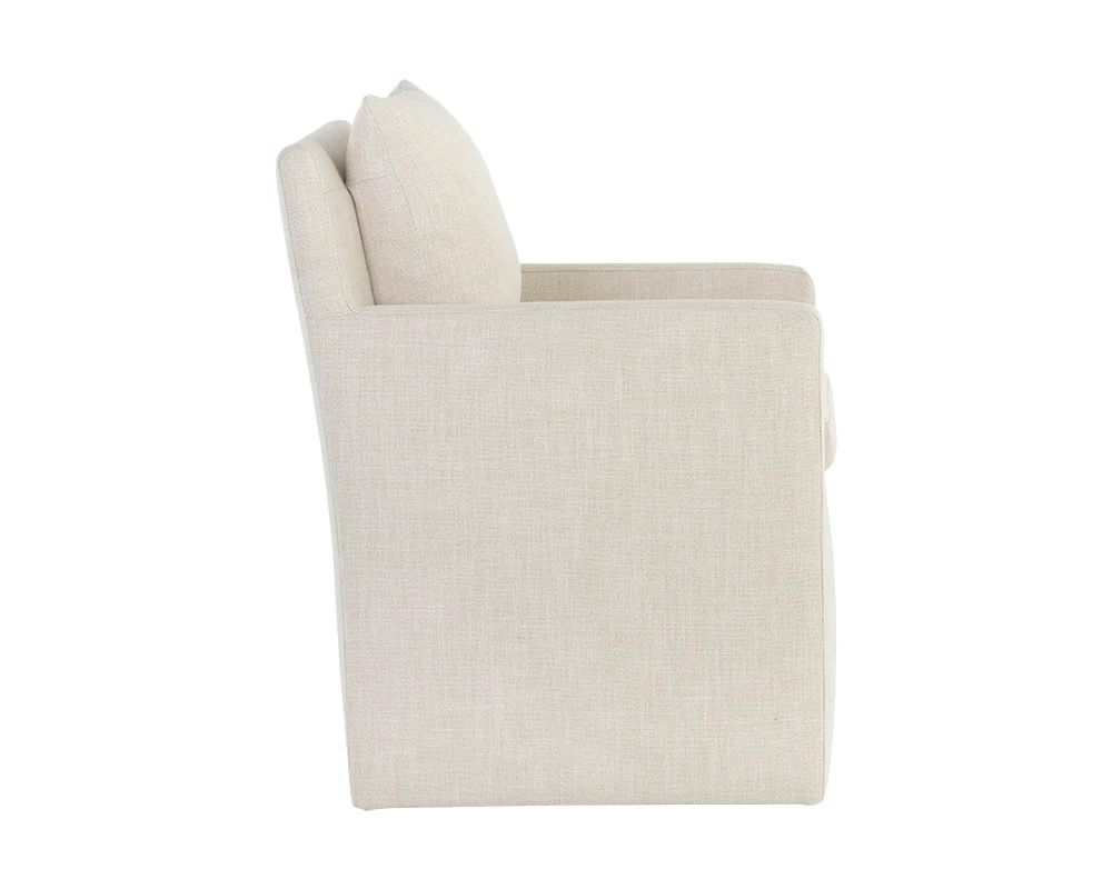 Glenrose Wheeled Dining Armchair - Image 8