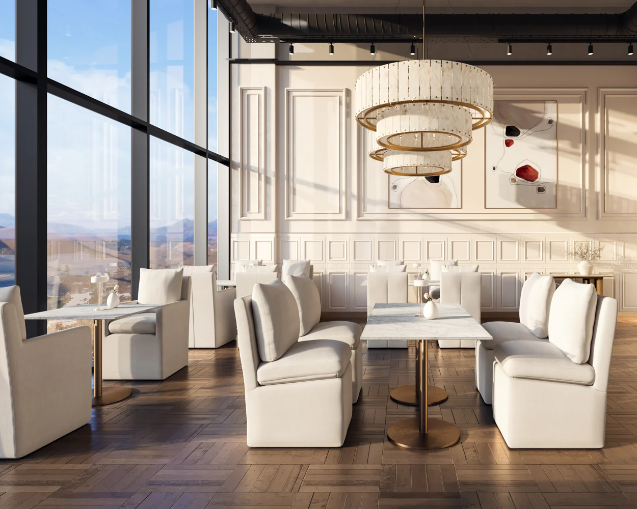 Glenrose Wheeled Dining Chair - Image 3