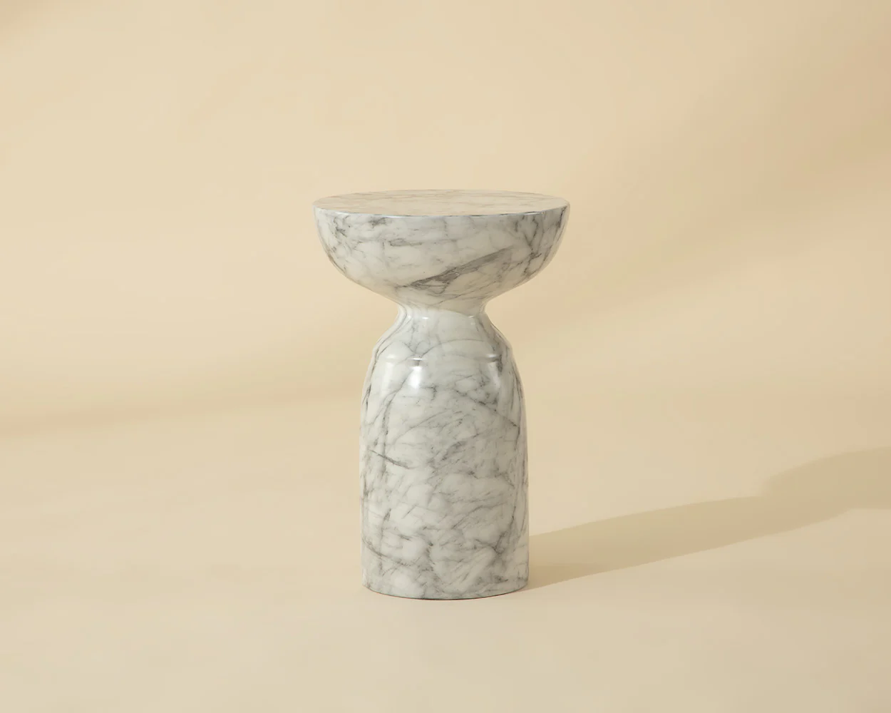 Goya End Table - Marble Look - Image 11