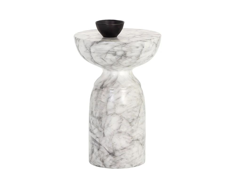 Goya End Table - Marble Look - Image 17