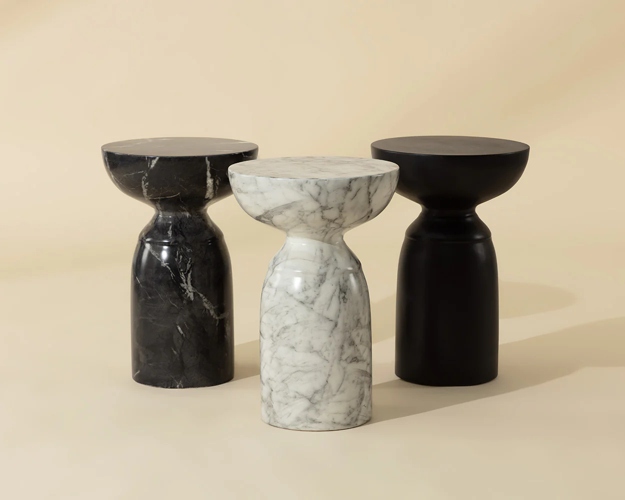 Goya End Table - Marble Look - Image 5