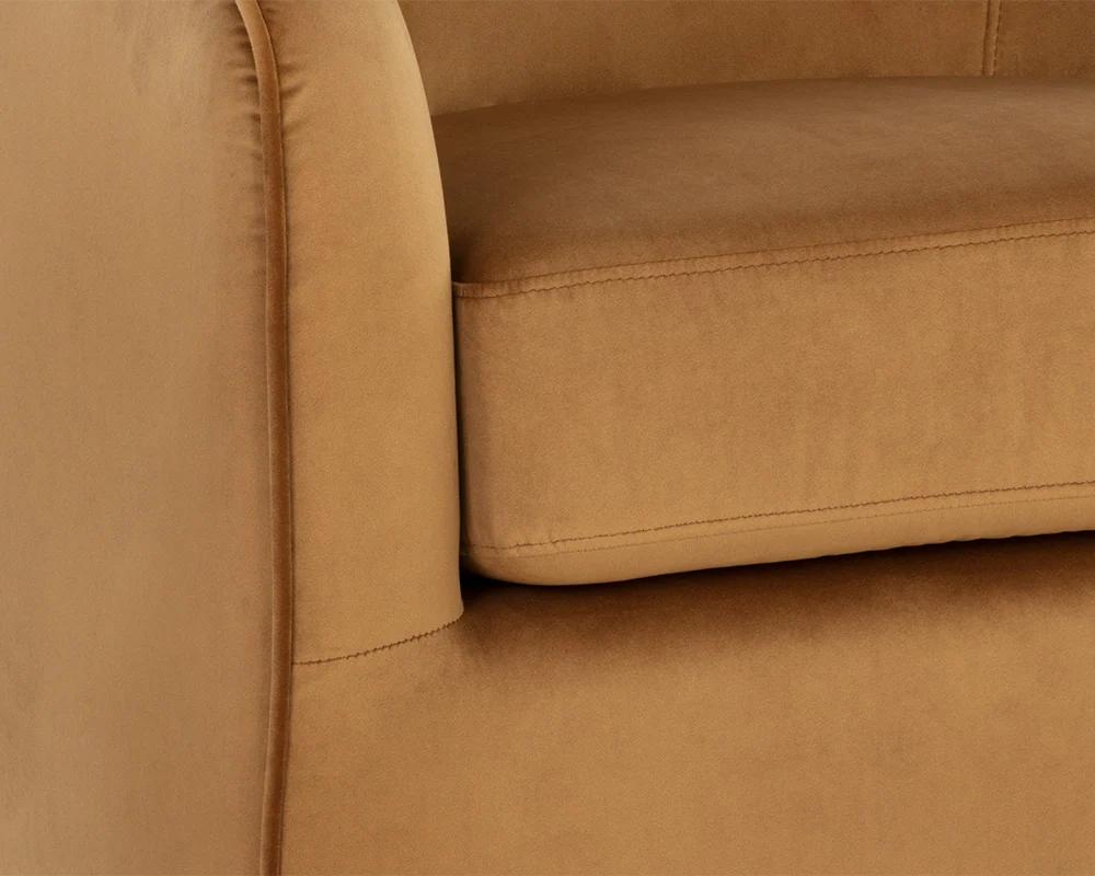 Hazel Swivel Lounge Chair - Dark Bronze - Image 6
