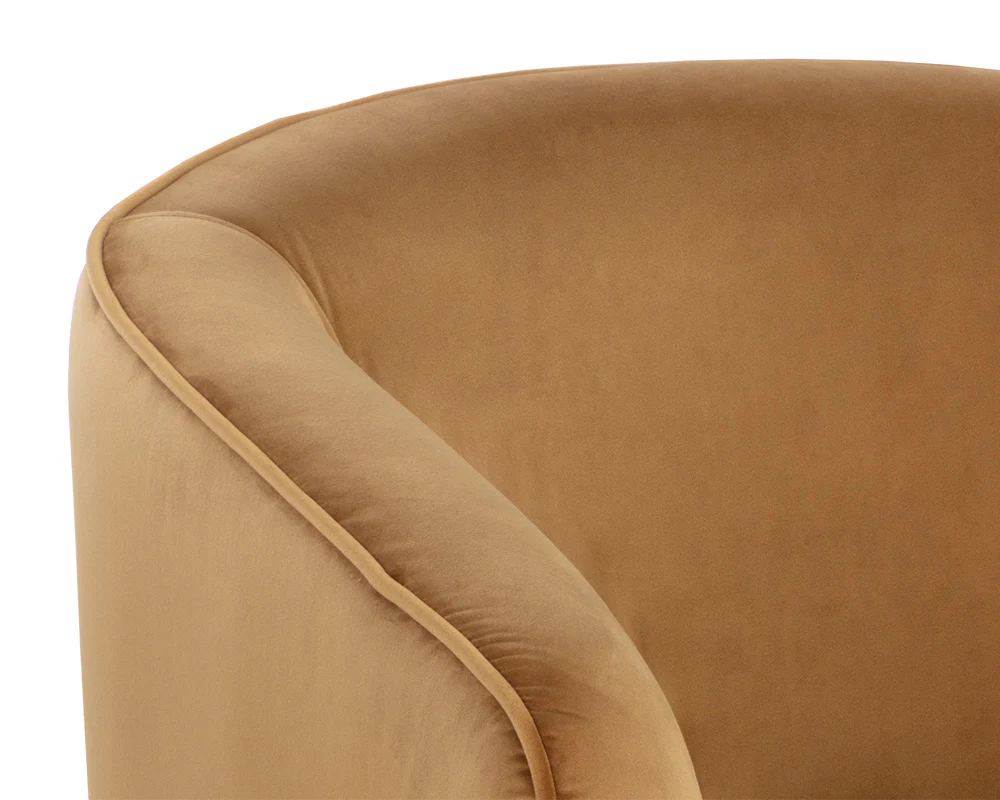 Hazel Swivel Lounge Chair - Dark Bronze - Image 7