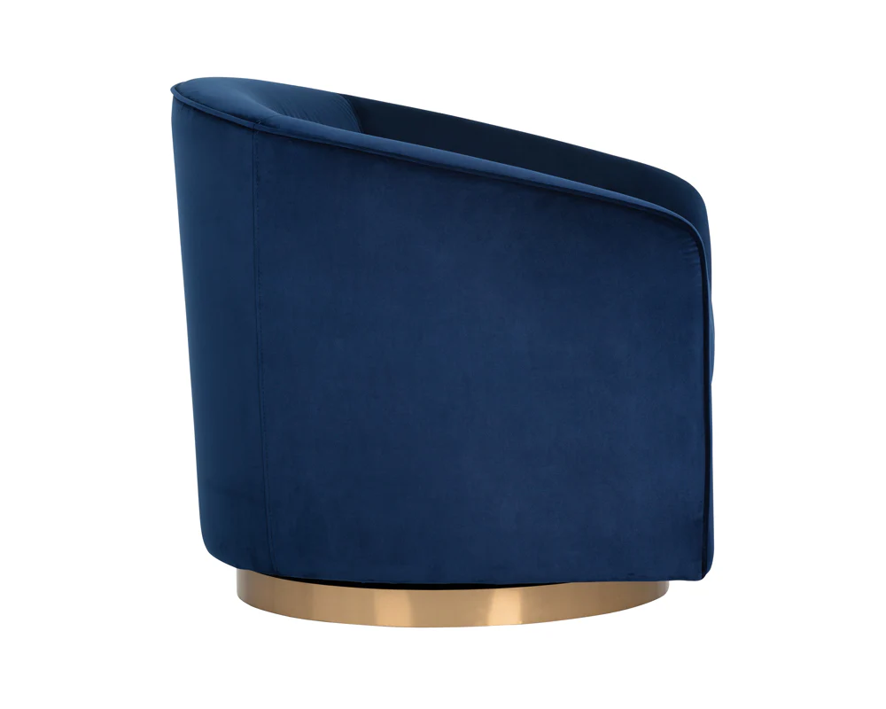 Hazel Swivel Lounge Chair - Gold - Image 12