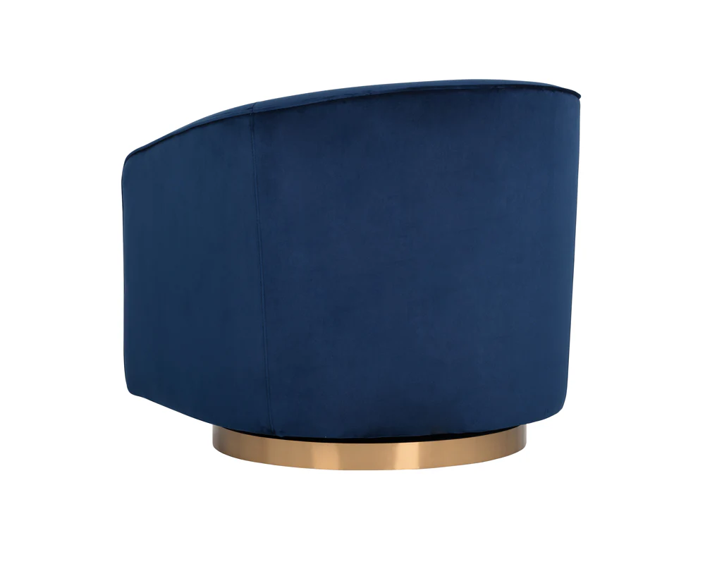 Hazel Swivel Lounge Chair - Gold - Image 13