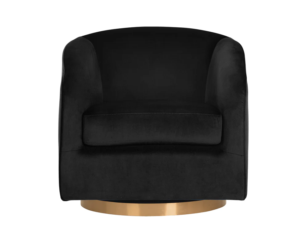 Hazel Swivel Lounge Chair - Gold - Image 19