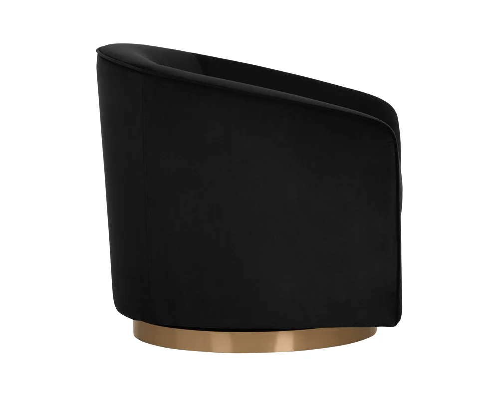 Hazel Swivel Lounge Chair - Gold - Image 20