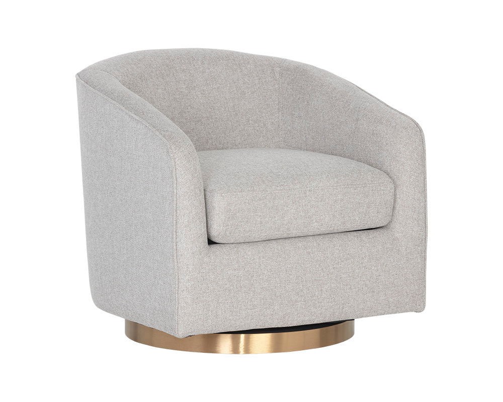 Hazel Swivel Lounge Chair - Gold - Image 29