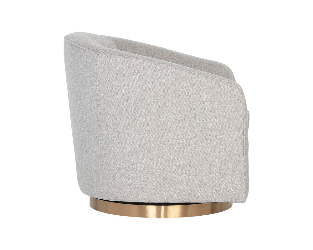 Hazel Swivel Lounge Chair - Gold - Image 31
