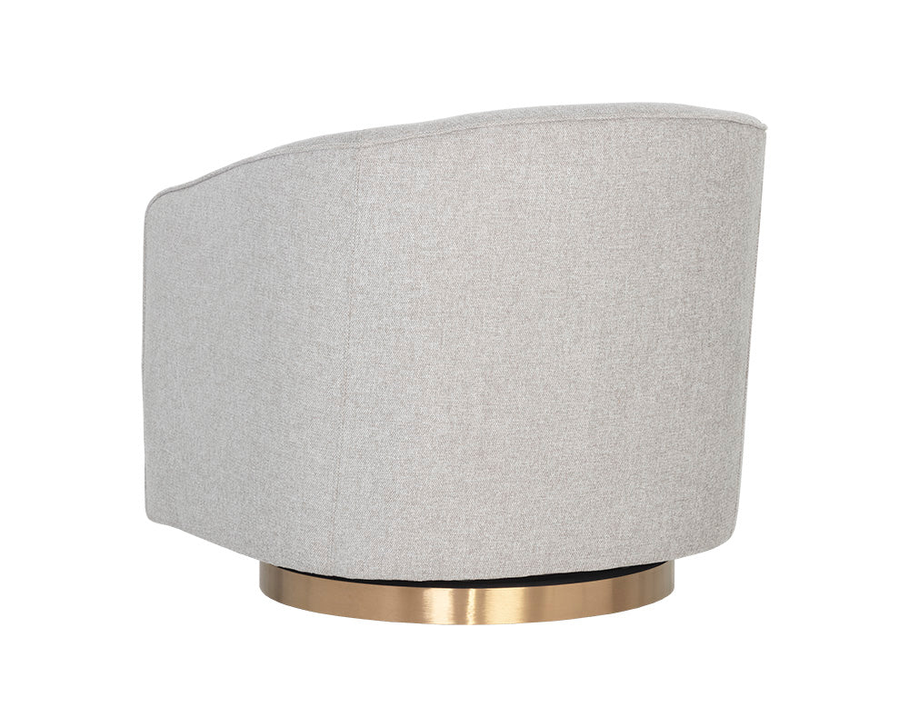 Hazel Swivel Lounge Chair - Gold - Image 32