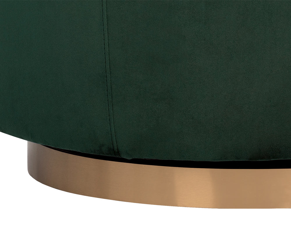 Hazel Swivel Lounge Chair - Gold - Image 8