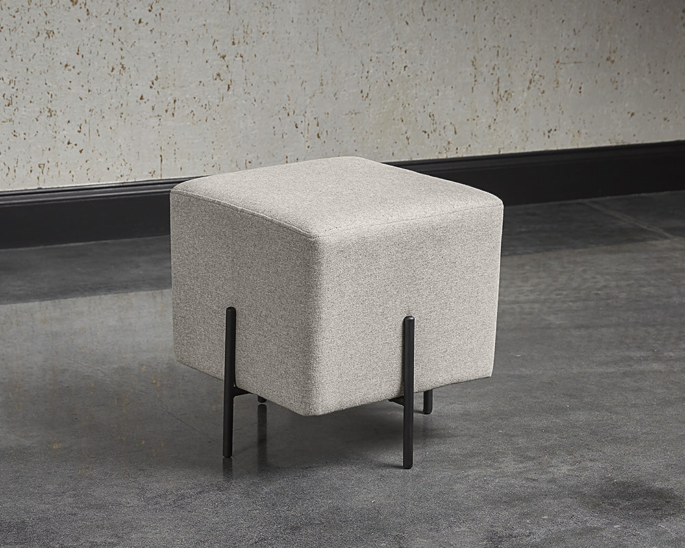 Heston Ottoman - Black - Image 2