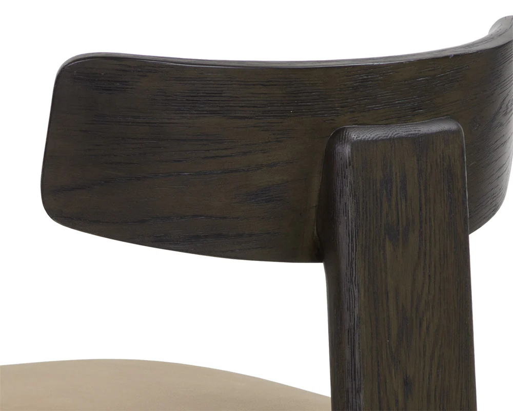 Horton Dining Chair - Dark Brown - Image 11