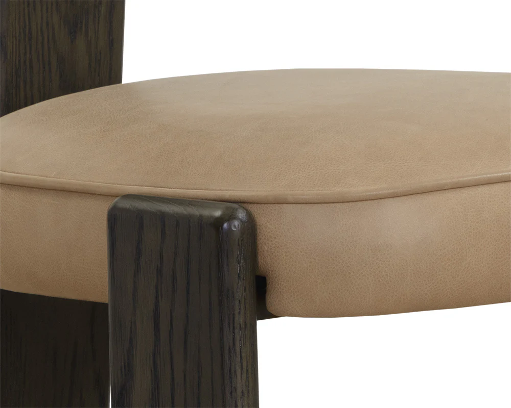 Horton Dining Chair - Dark Brown - Image 9