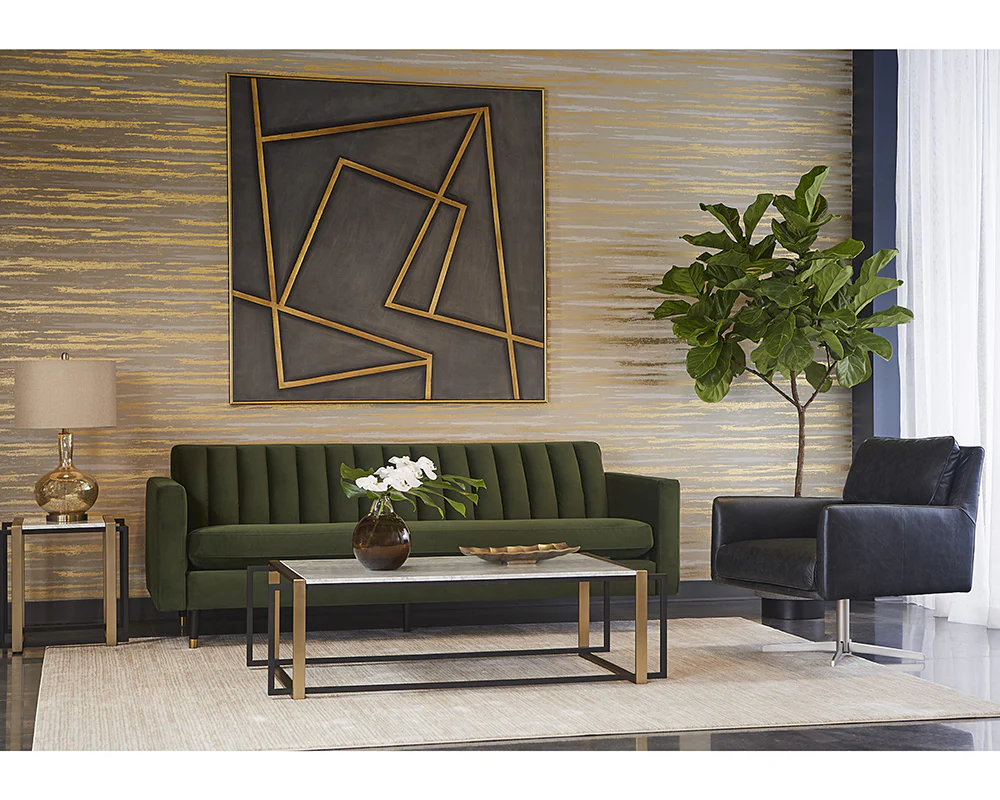 In A Maze - 60" X 60" - Gold Floater Frame - Image 2