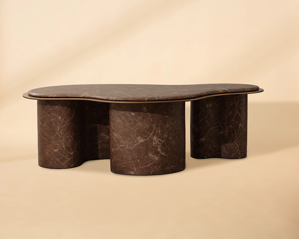 Isola Coffee Table - Marble Look - Image 2