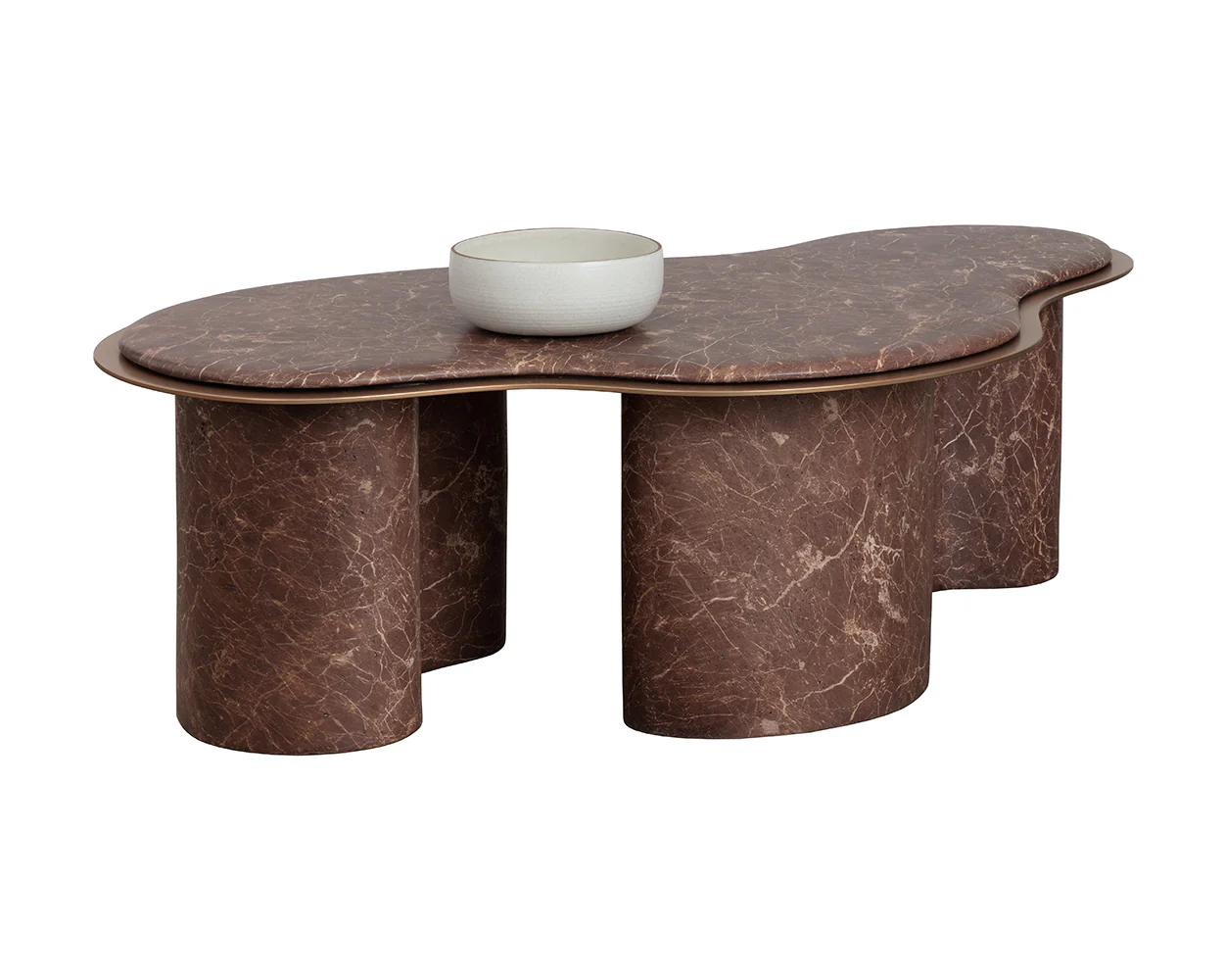 Isola Coffee Table - Marble Look - Image 5