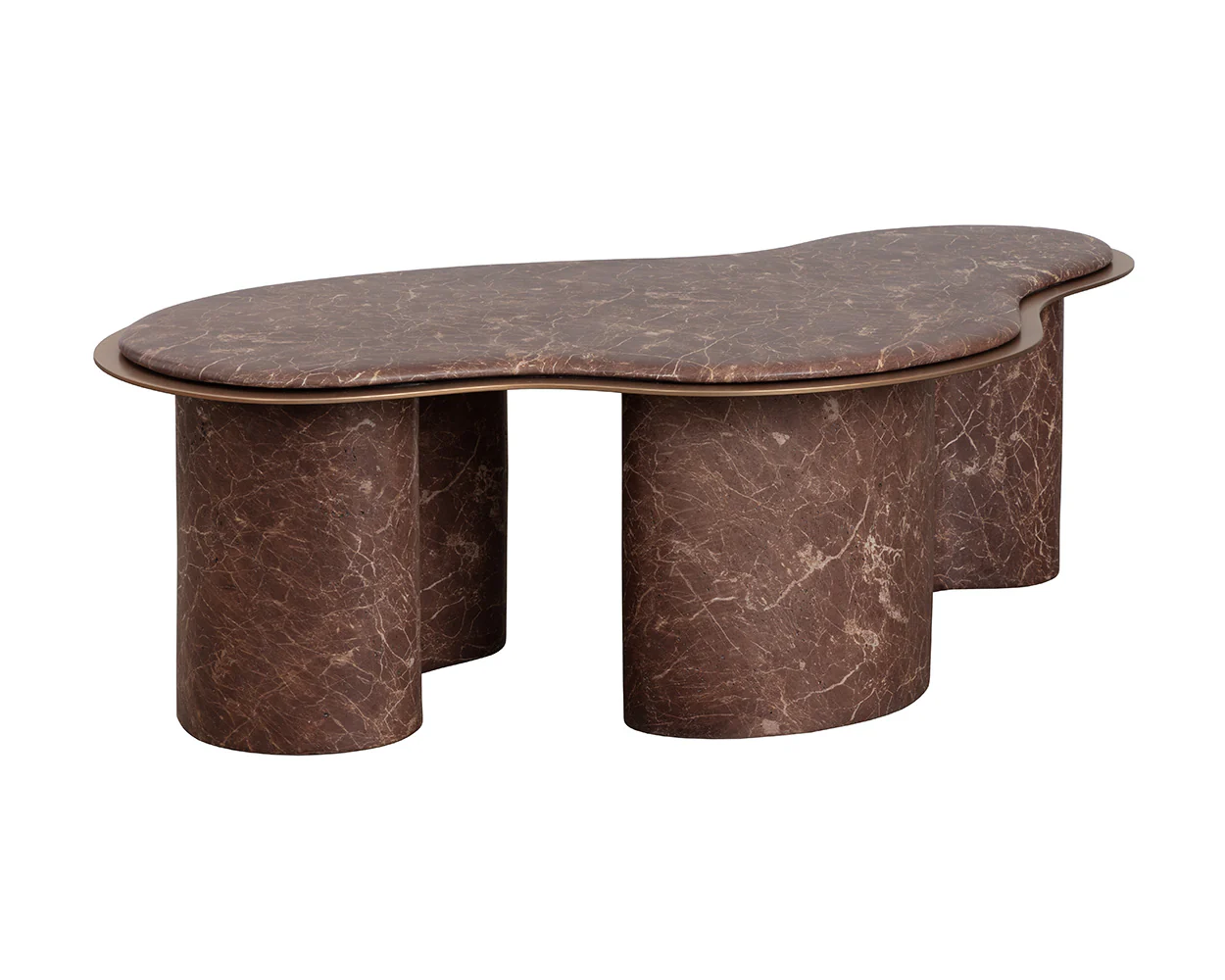 Isola Coffee Table - Marble Look - Image 6