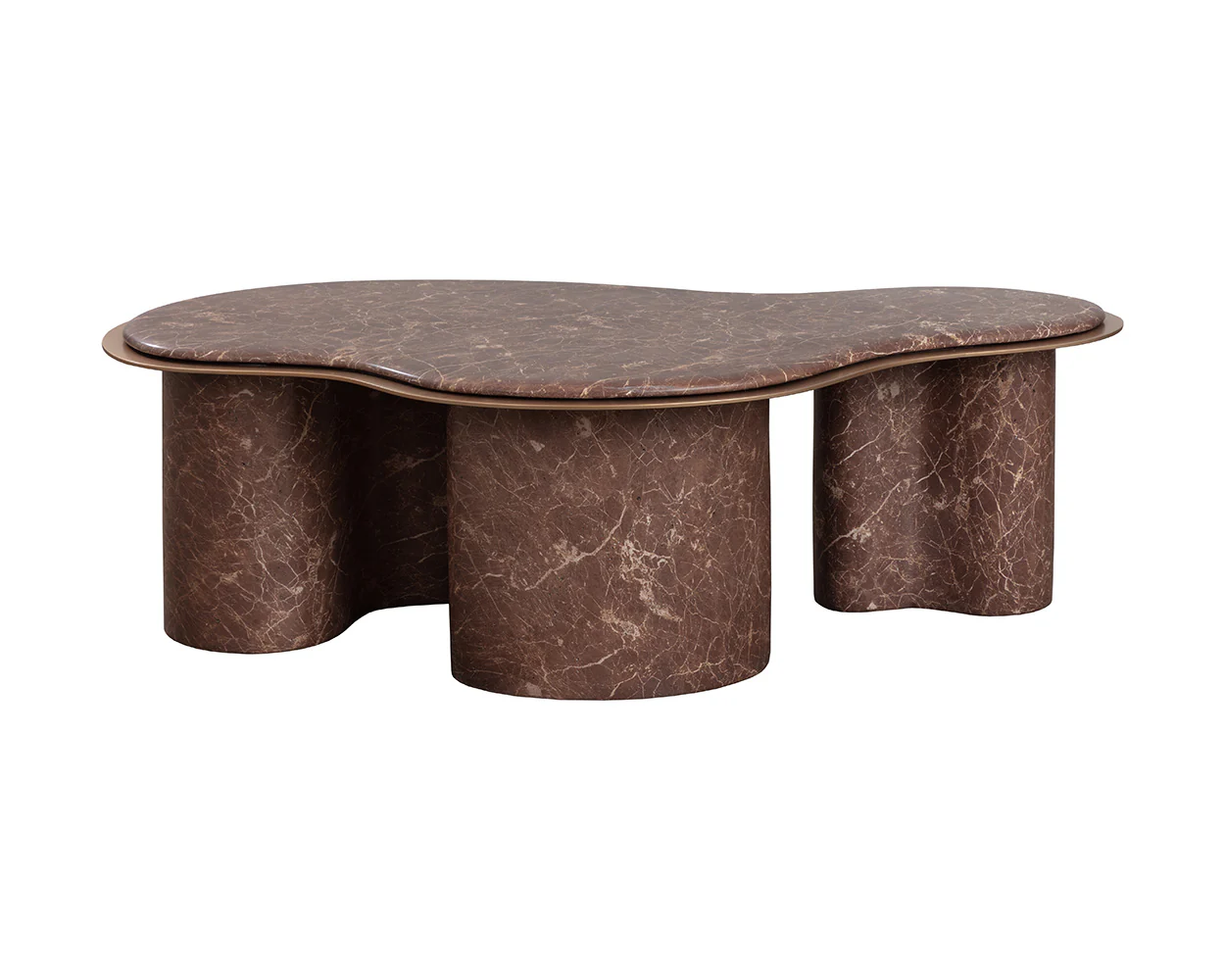 Isola Coffee Table - Marble Look - Image 7