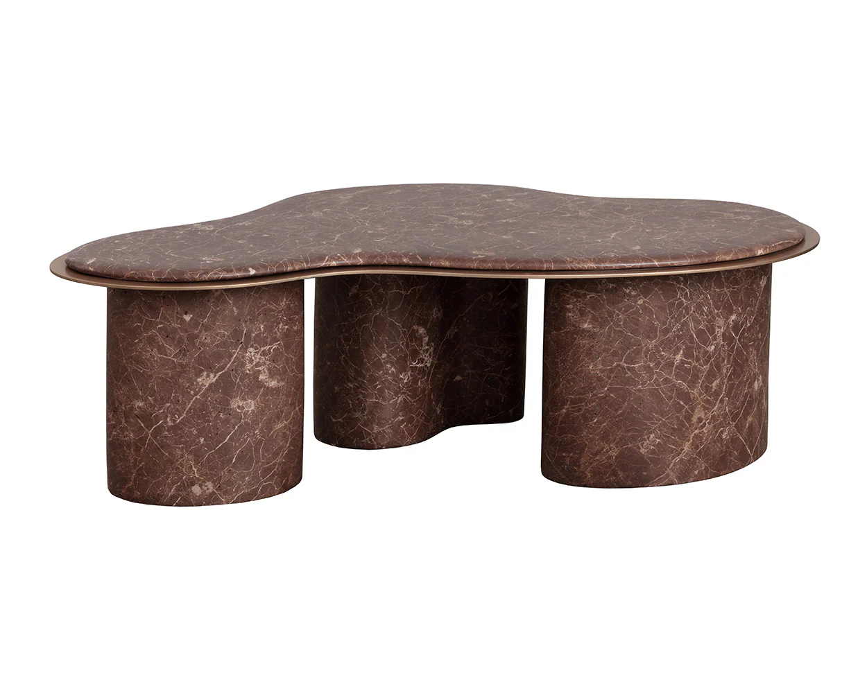 Isola Coffee Table - Marble Look - Image 9