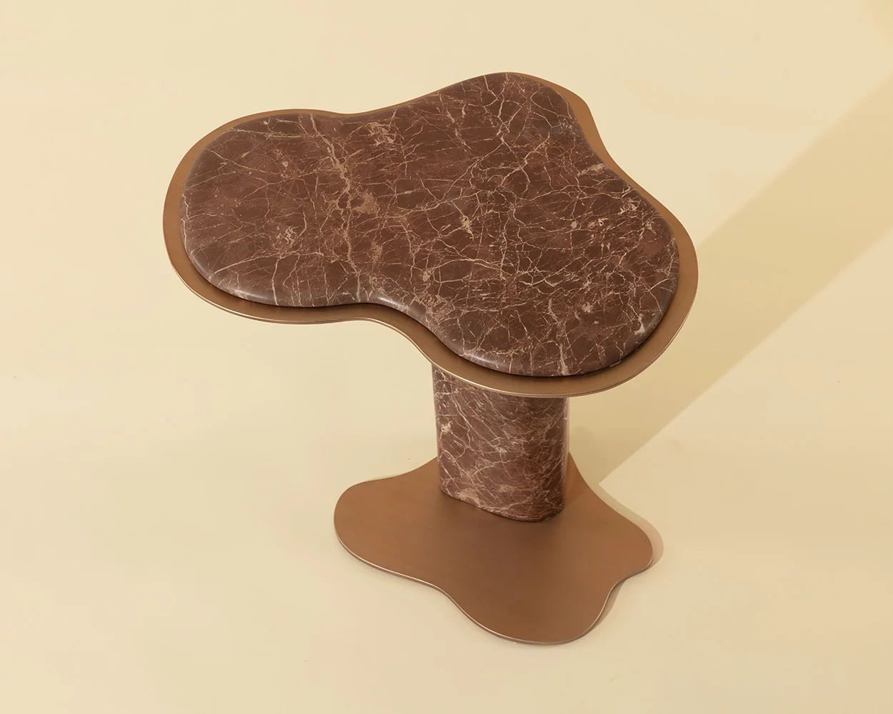 Isola End Table - Marble Look - Image 3