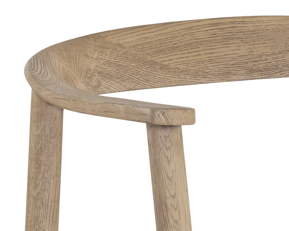 Jeremy Dining Armchair - Weathered Oak - Image 10