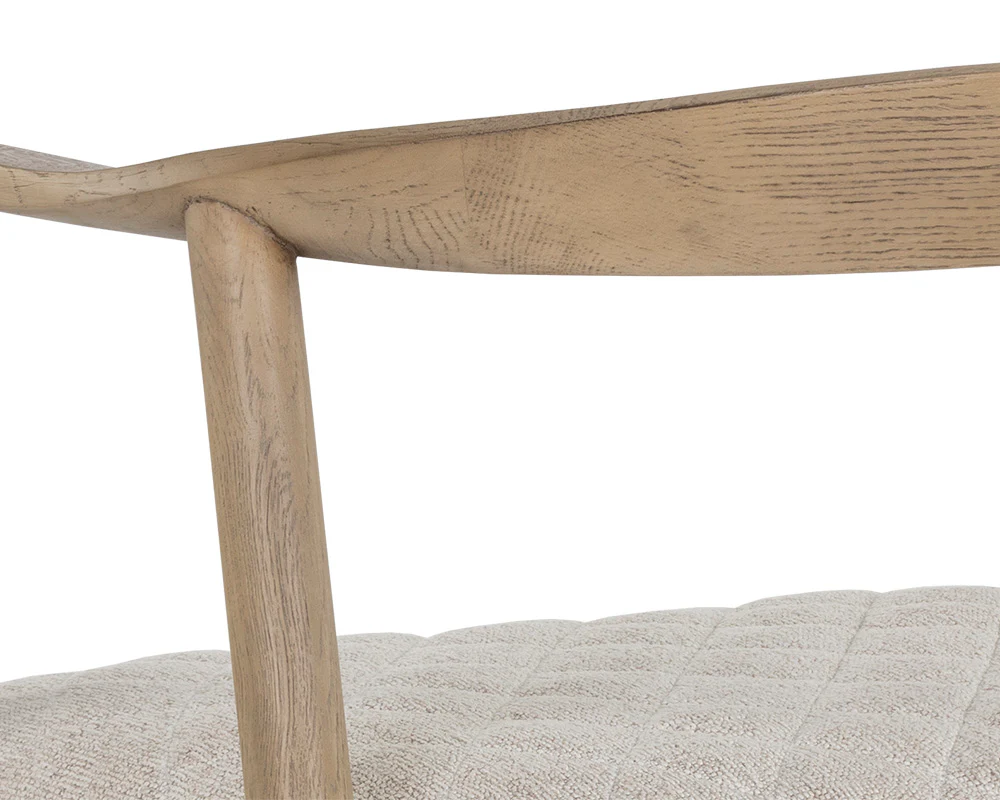 Jeremy Dining Armchair - Weathered Oak - Image 11
