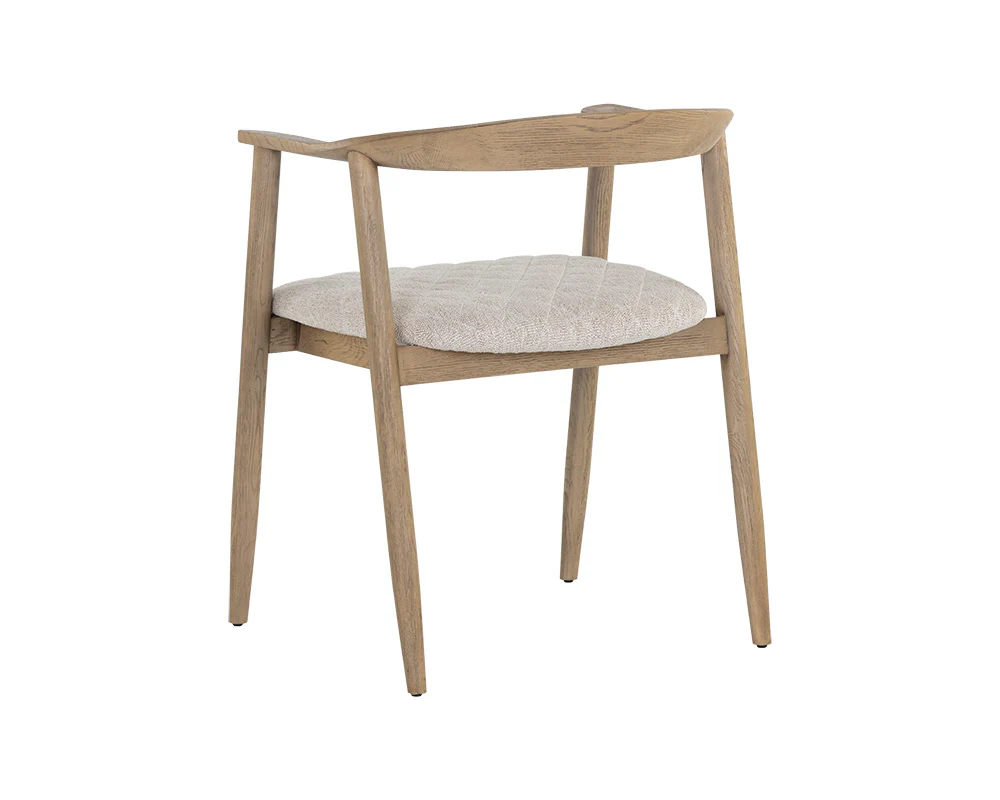 Jeremy Dining Armchair - Weathered Oak - Image 8