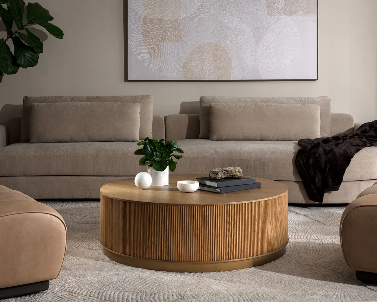 Kalla Coffee Table - Round - Image 2