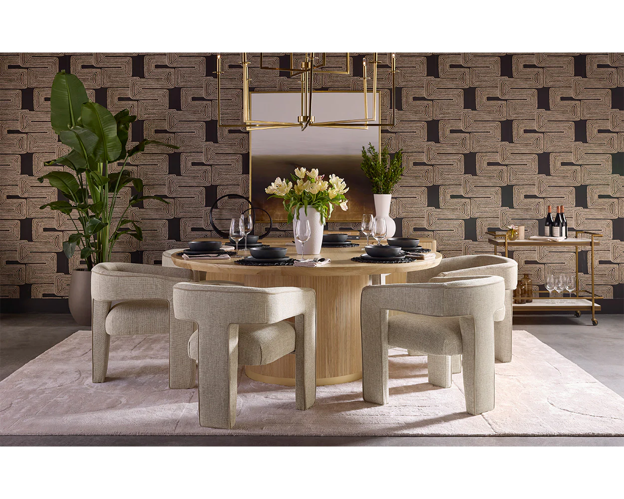 Kalla Dining Table - 68" - Round - Image 4