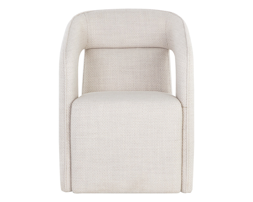Kendrick Wheeled Dining Armchair - Image 6