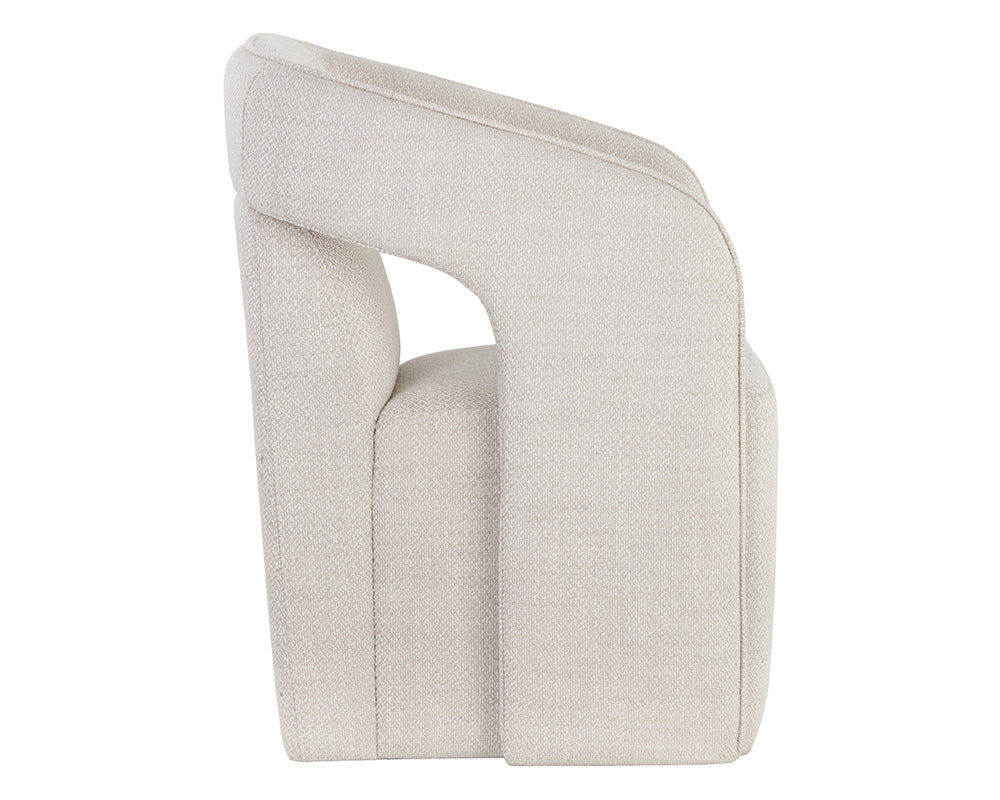 Kendrick Wheeled Dining Armchair - Image 7