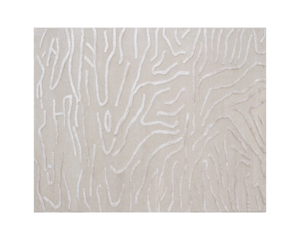 Kenya Hand-tufted Rug - Beige Swatch - Image 2