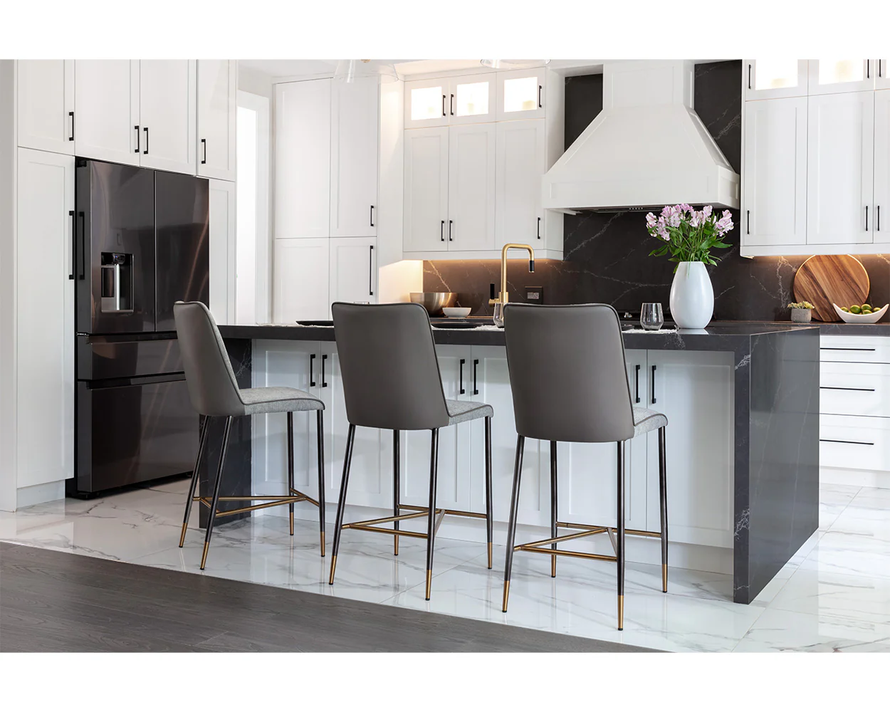 Klaus Counter Stool - Gunmetal - Image 2