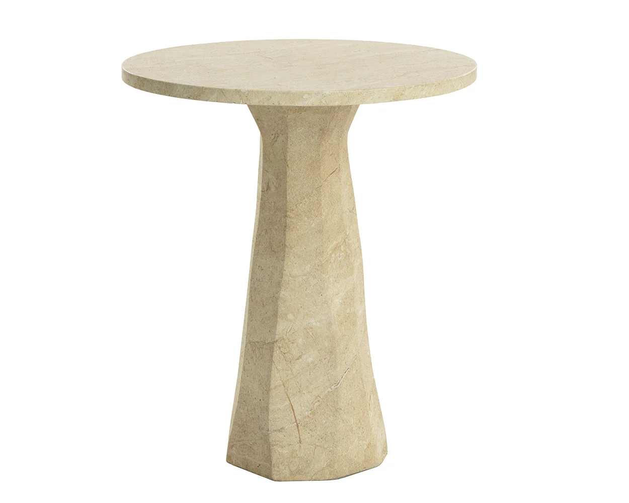 Kliff Bar Table - Travertine Look - 34" - Image 4