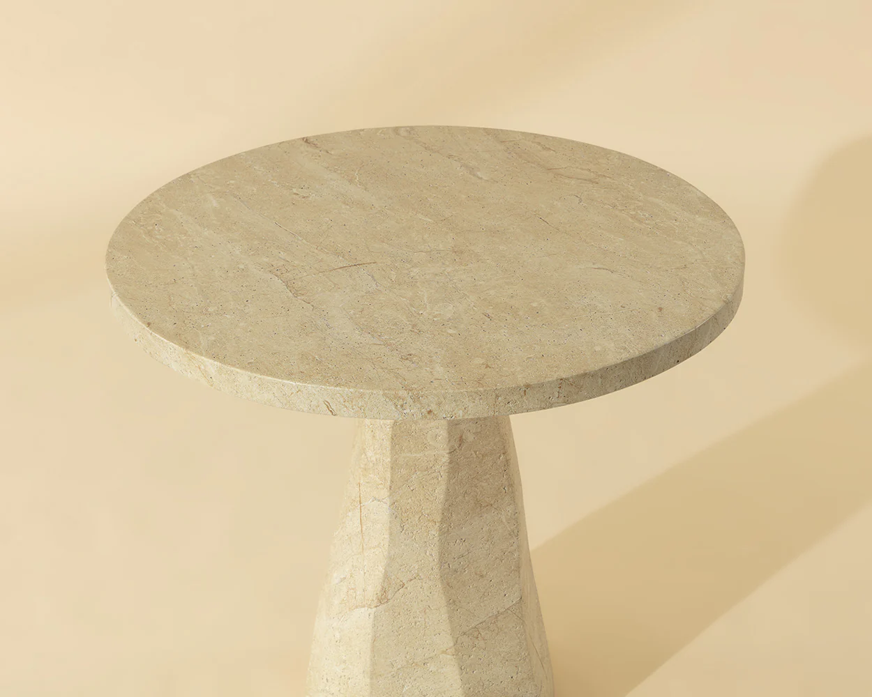 Kliff Bistro Table - Travertine Look - 34" - Image 2
