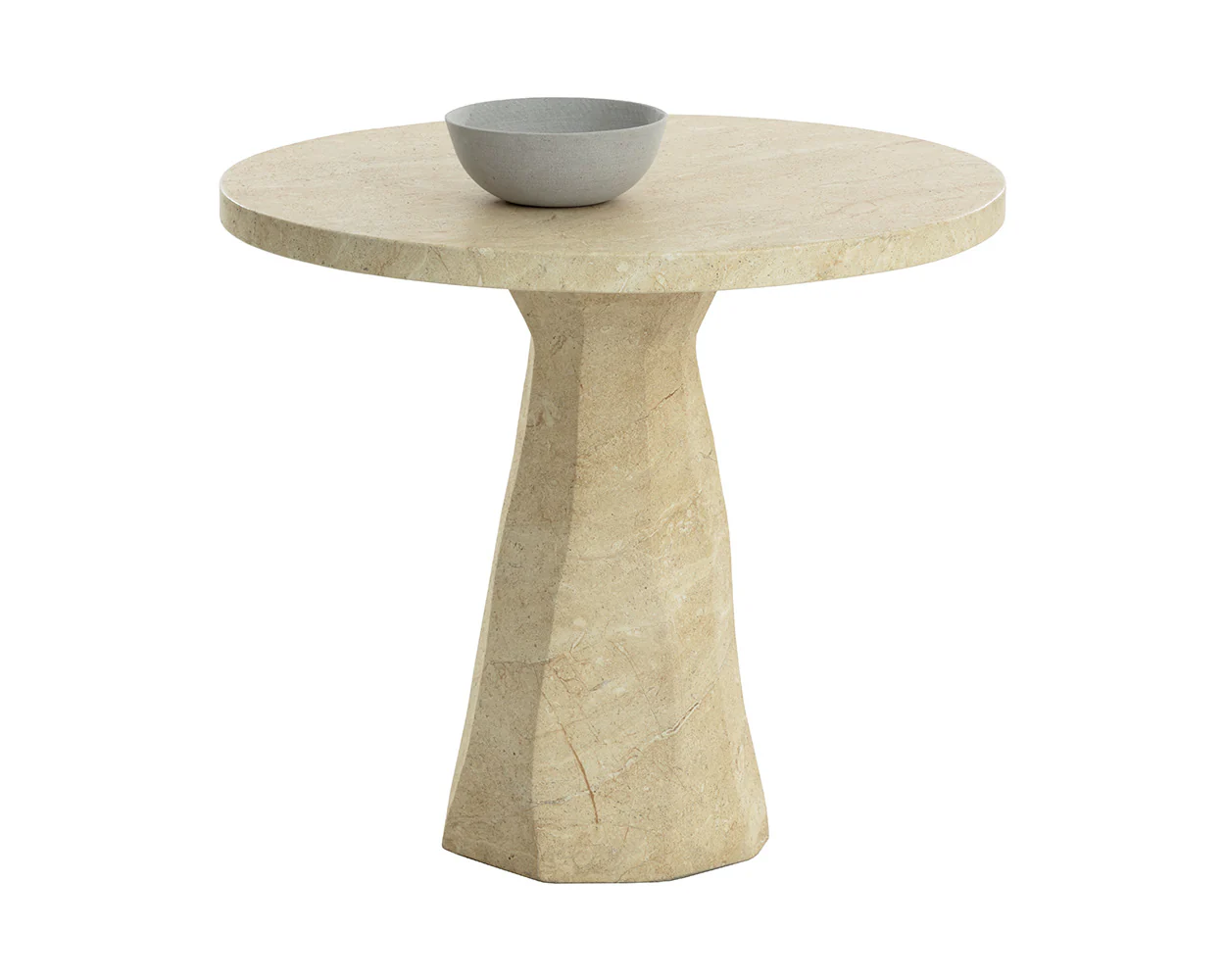 Kliff Bistro Table - Travertine Look - 34" - Image 3