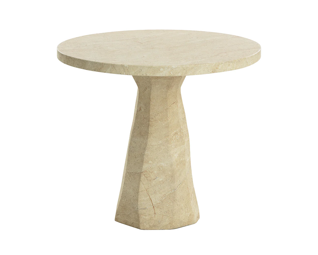 Kliff Bistro Table - Travertine Look - 34" - Image 4