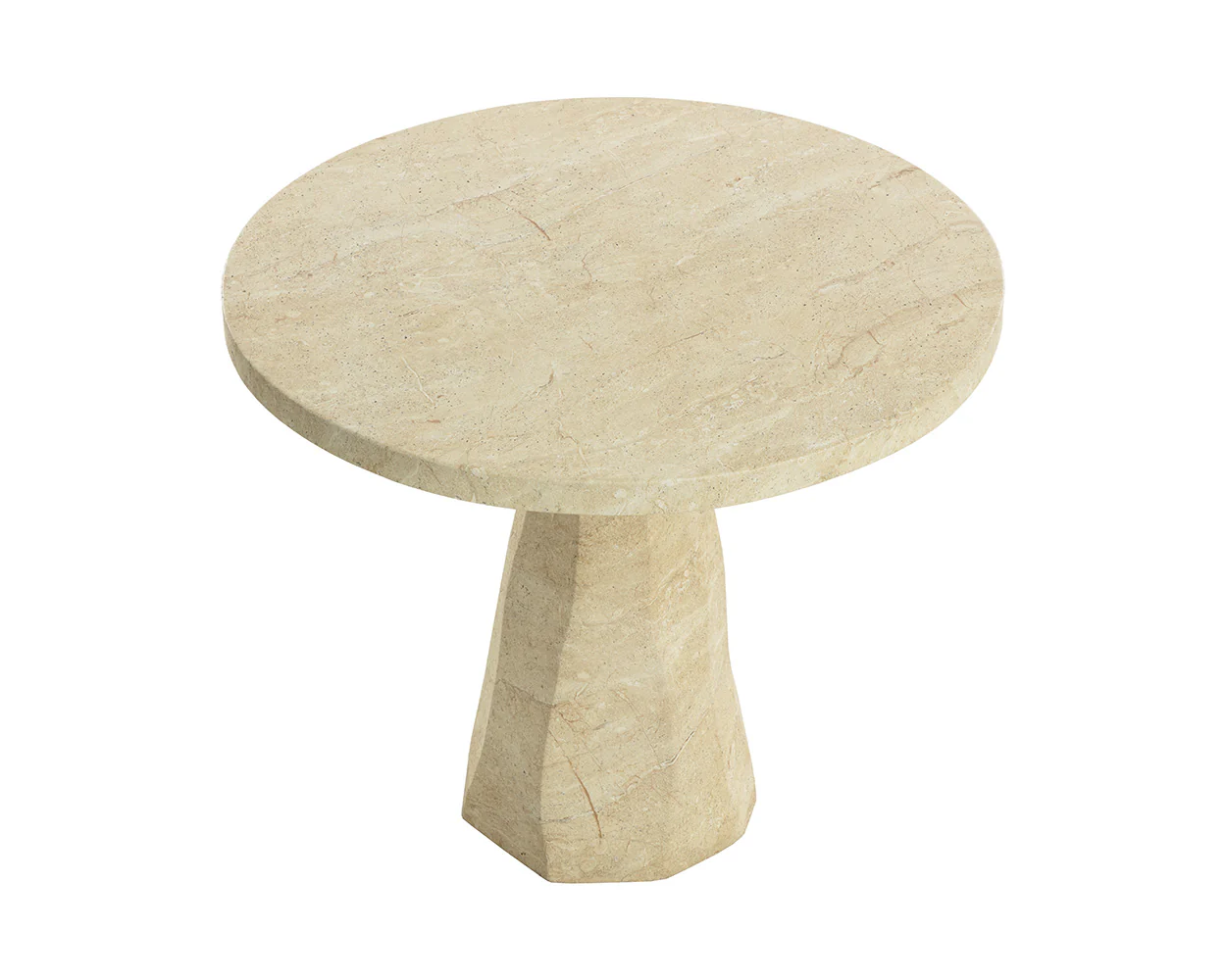 Kliff Bistro Table - Travertine Look - 34" - Image 5