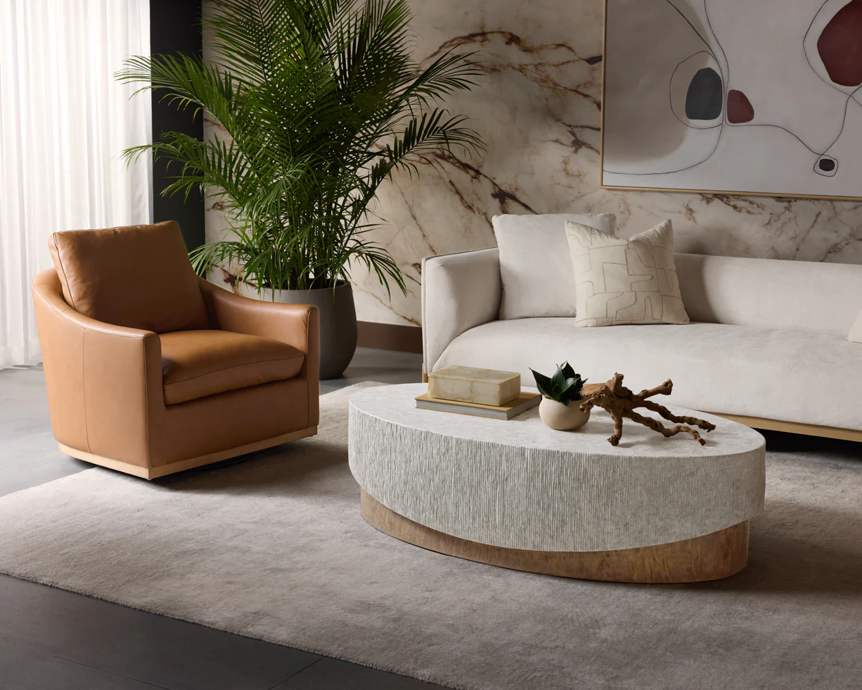 Leda Coffee Table - Oval - Image 2
