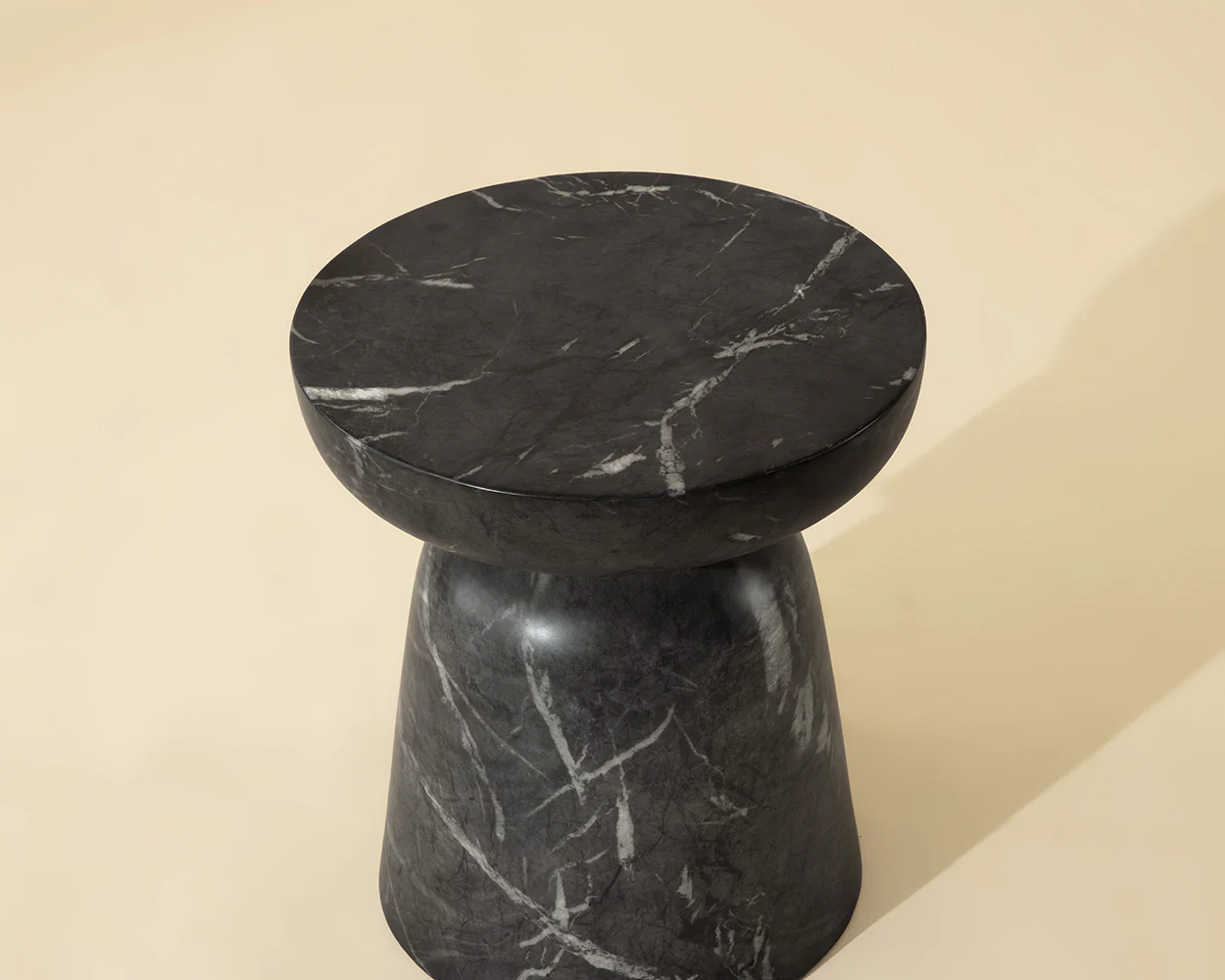 Lucida End Table - Marble Look - Image 2